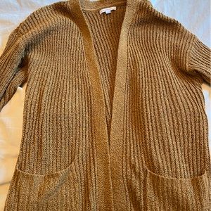 Mustard yellow / gold cardigan 3x